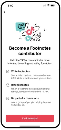 footnotes feature from tiktok