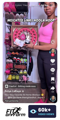 Fit On Form Influencer Video