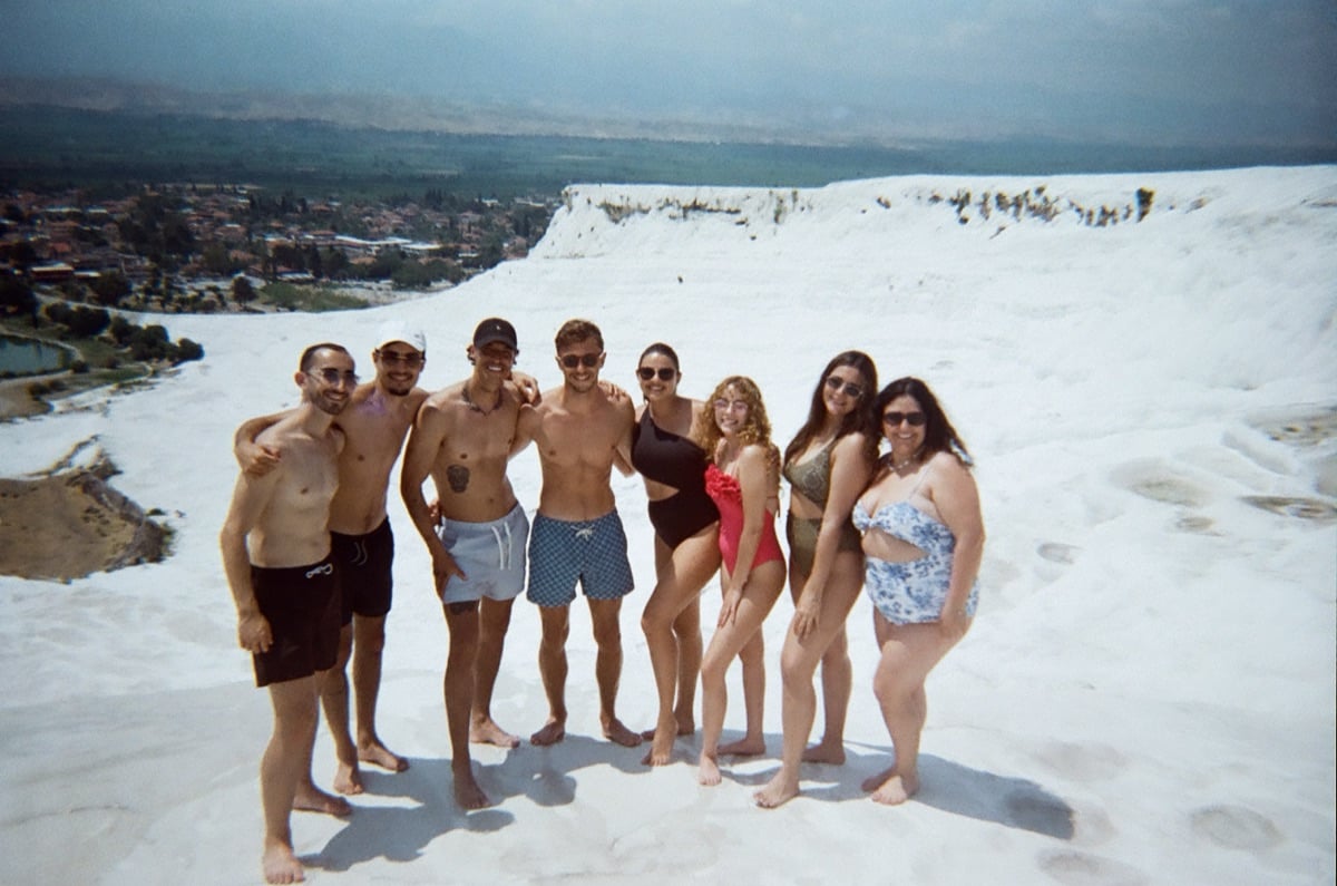 The team at the Pamukkale terraces