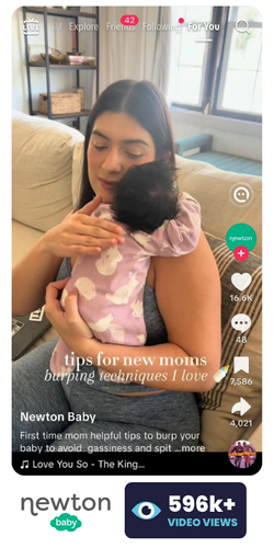 Newton Baby TikTok video