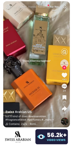 Swiss Arabian TikTok video